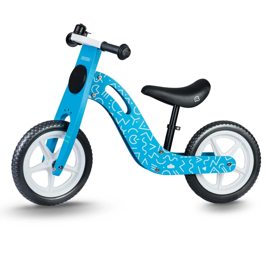 Ricokids RC-613 plavi drveni balansni bicikl_3