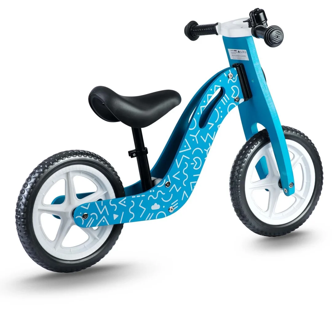 Ricokids RC-613 plavi drveni balansni bicikl_4