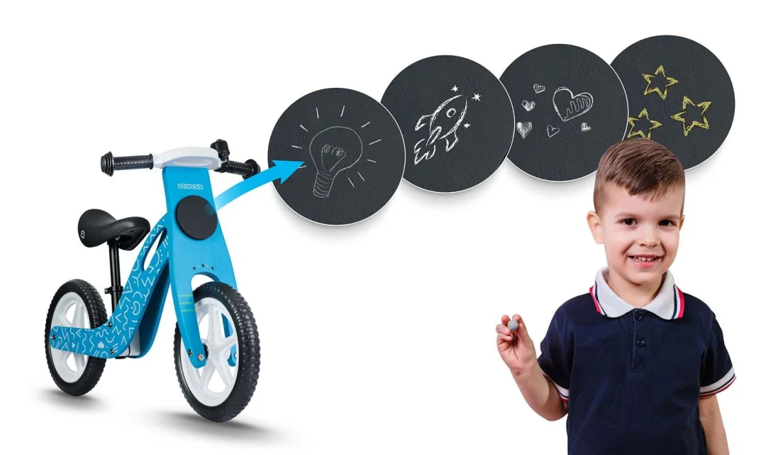 Ricokids RC-613 plavi drveni balansni bicikl_6