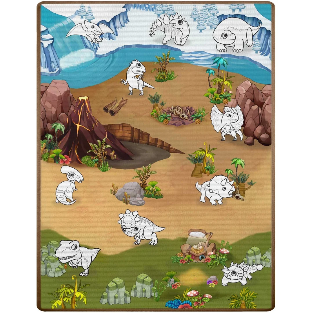 Ricokids RK-344 pjenasta podloga za bojanje, rolana, 120 x 90 x 0,3 cm, crvena, var. 734402_2