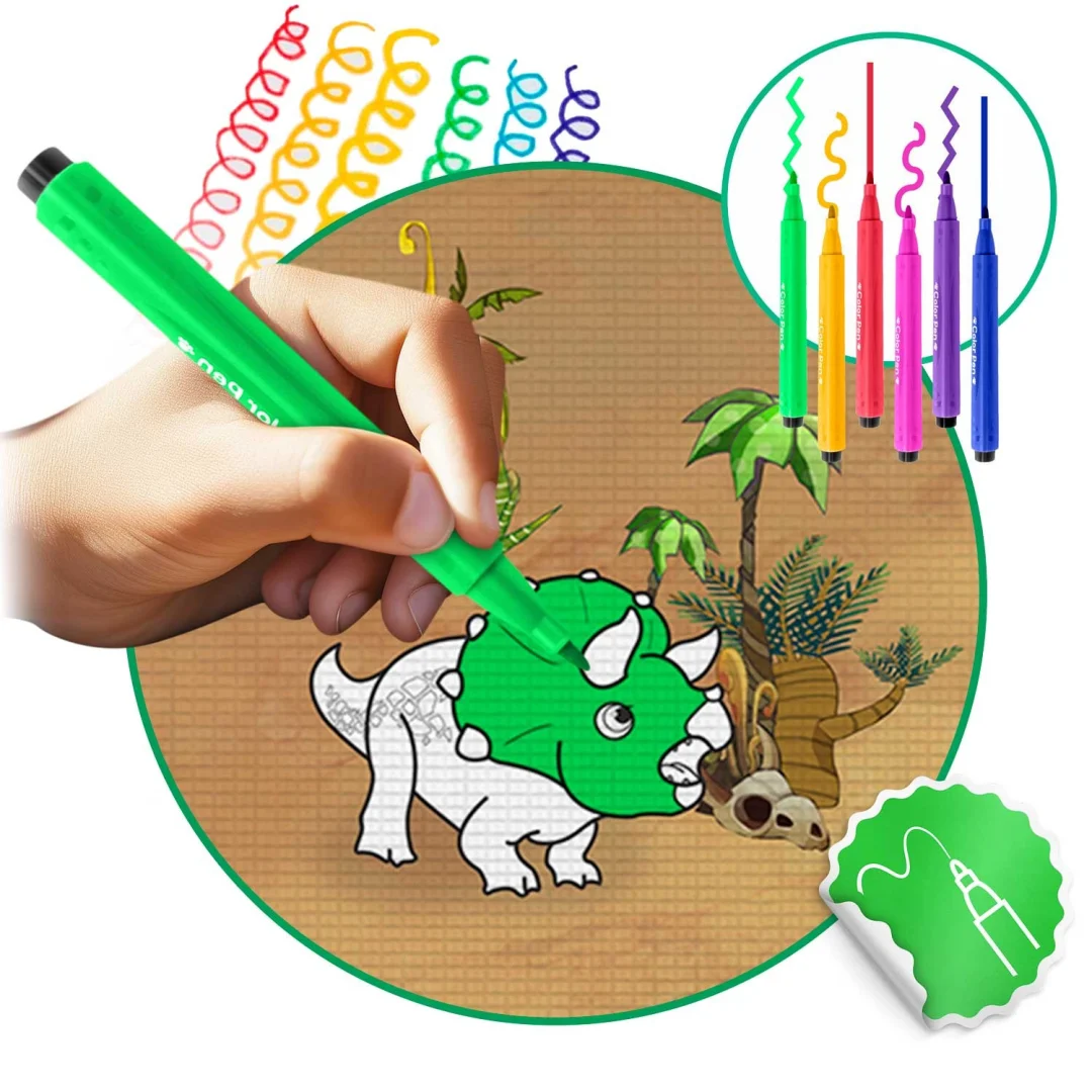 Ricokids RK-344 pjenasta podloga za bojanje, rolana, 120 x 90 x 0,3 cm, crvena, var. 734402_3