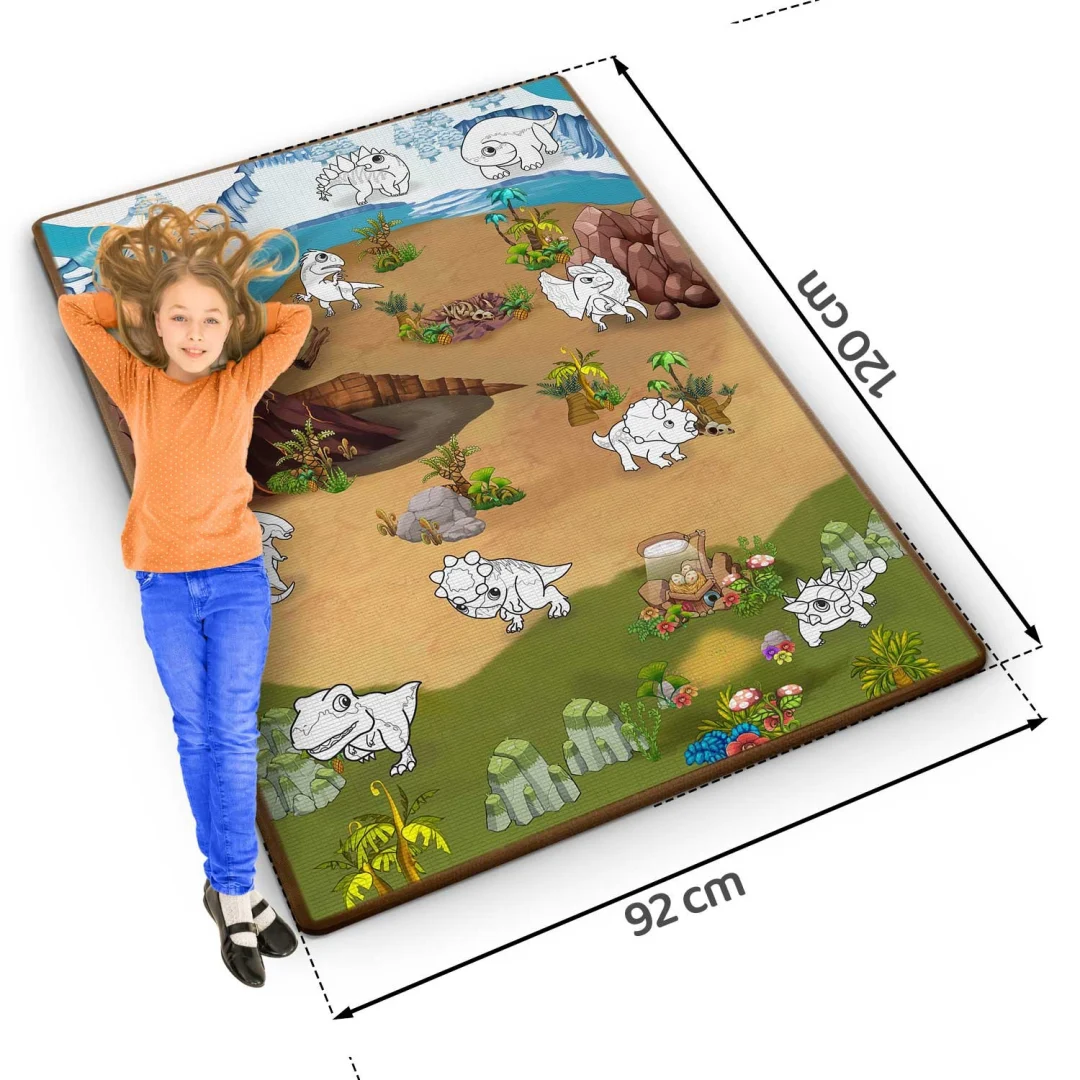 Ricokids RK-344 pjenasta podloga za bojanje, rolana, 120 x 90 x 0,3 cm, crvena, var. 734402_6