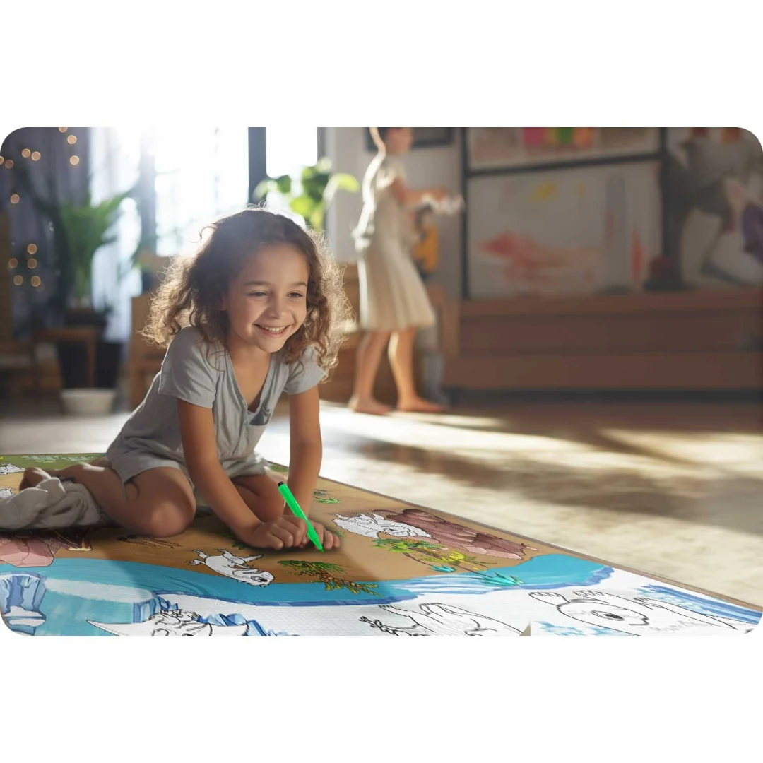 Ricokids RK-344 pjenasta podloga za bojanje, rolana, 120 x 90 x 0,3 cm, crvena, var. 734402_8