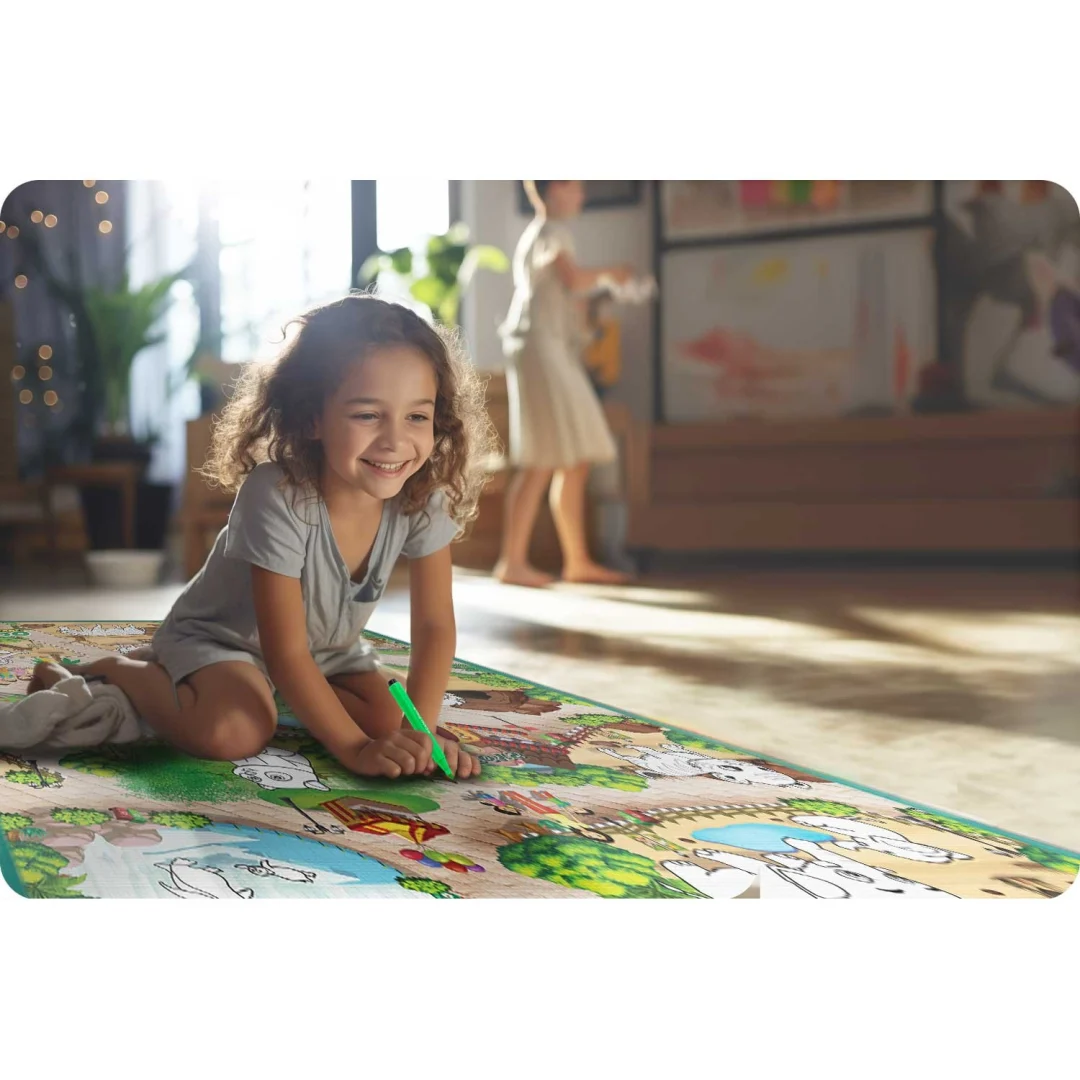 Ricokids RK-344 pjenasta podloga za bojanje, rolana, 120 x 90 x 0,3 cm, crvena_13