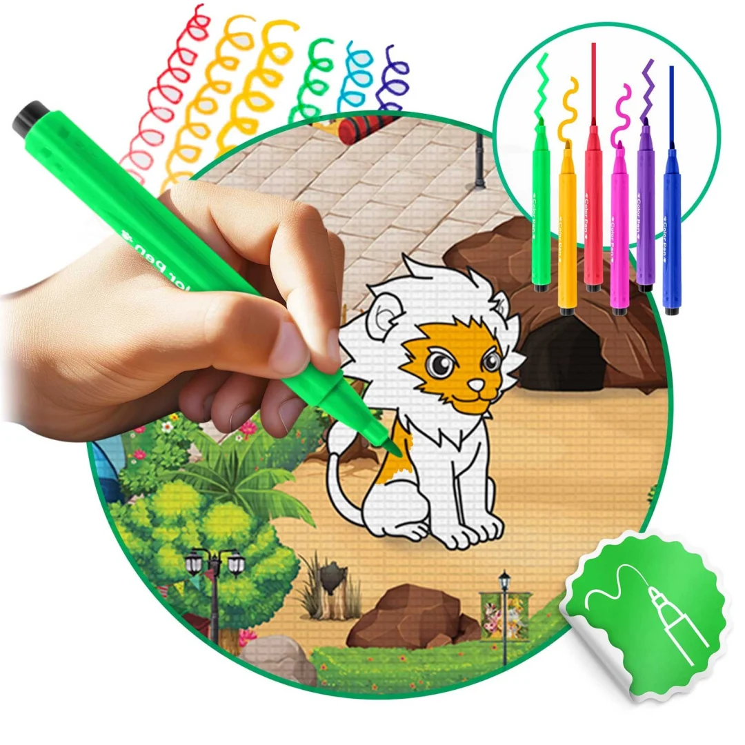 Ricokids RK-344 pjenasta podloga za bojanje, rolana, 120 x 90 x 0,3 cm, crvena_5