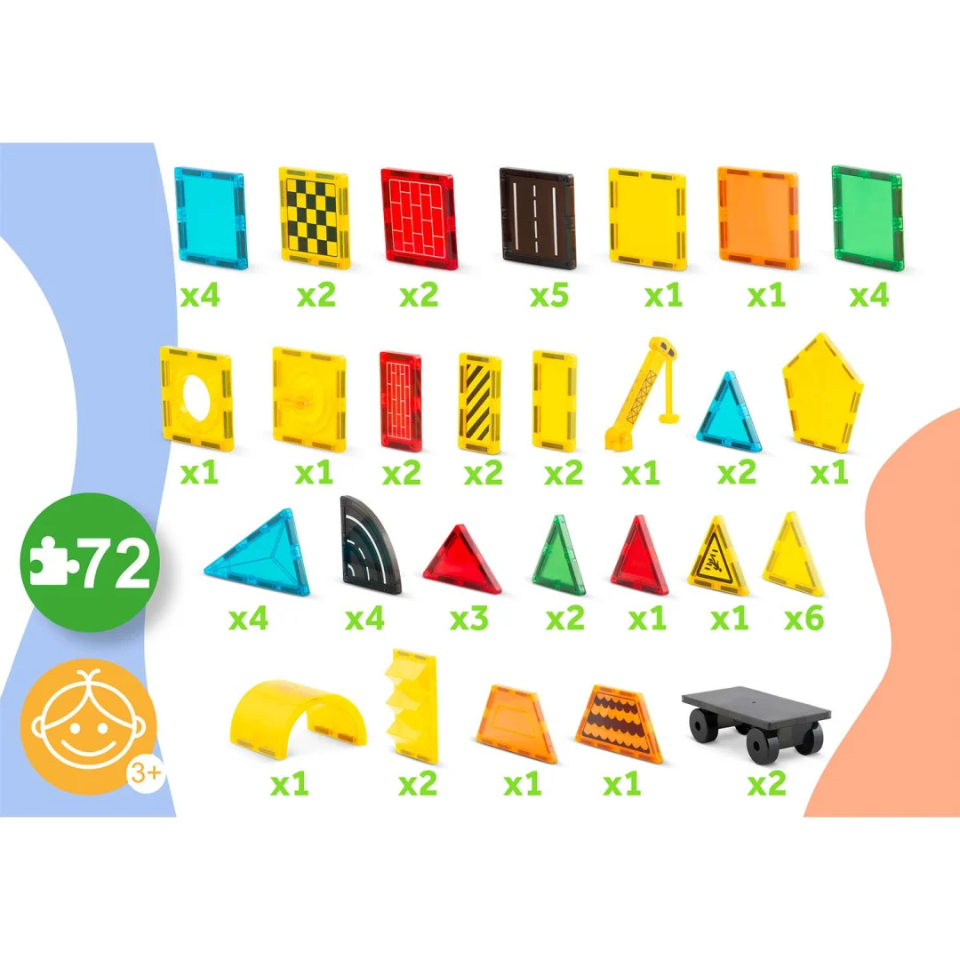 Ricokids RK-780 edukativne magnetske konstrukcijske kocke 72 kom_7