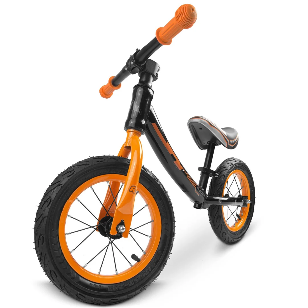 Ricokids crno-narančasti dječji bicikl za ravnotežu_2