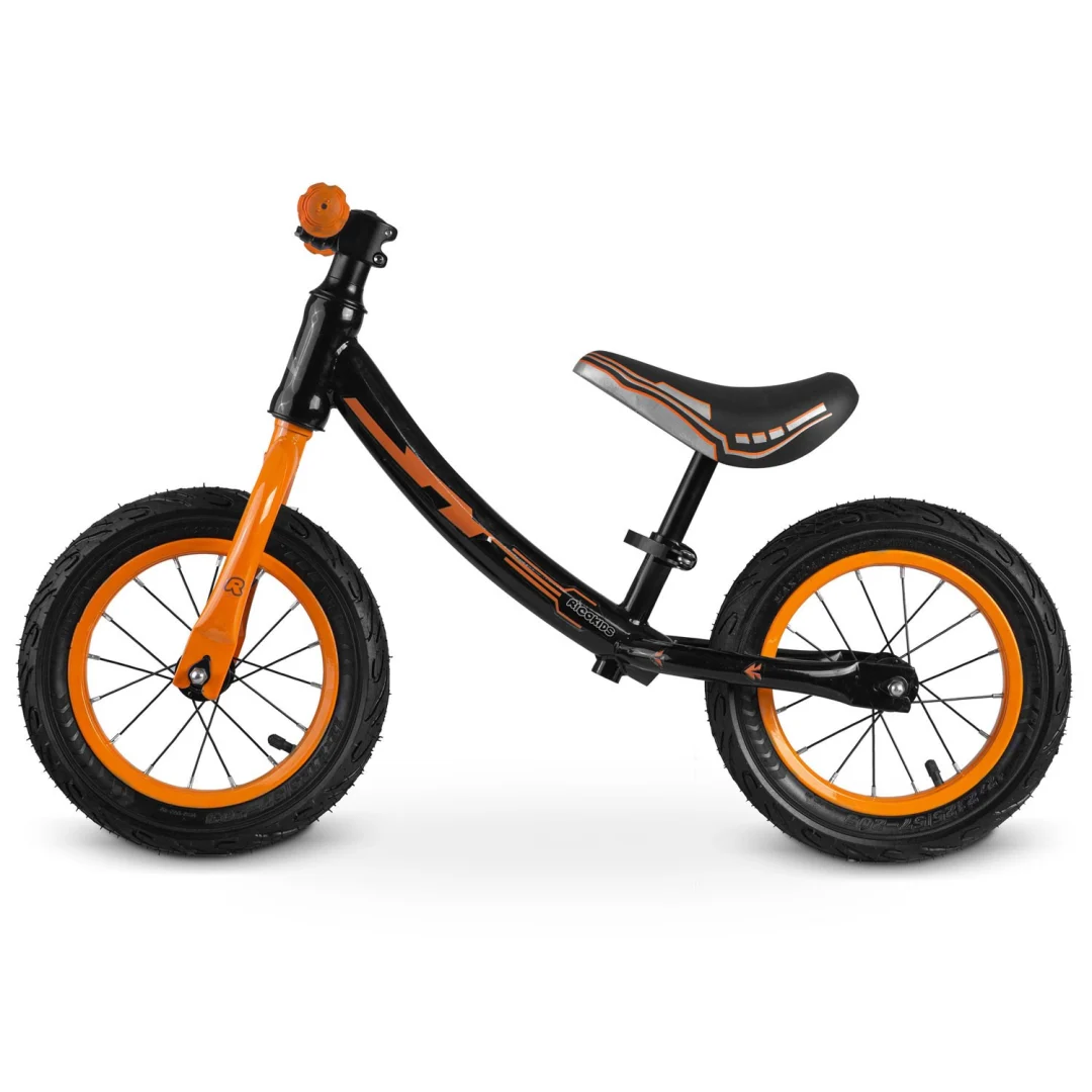 Ricokids crno-narančasti dječji bicikl za ravnotežu_3