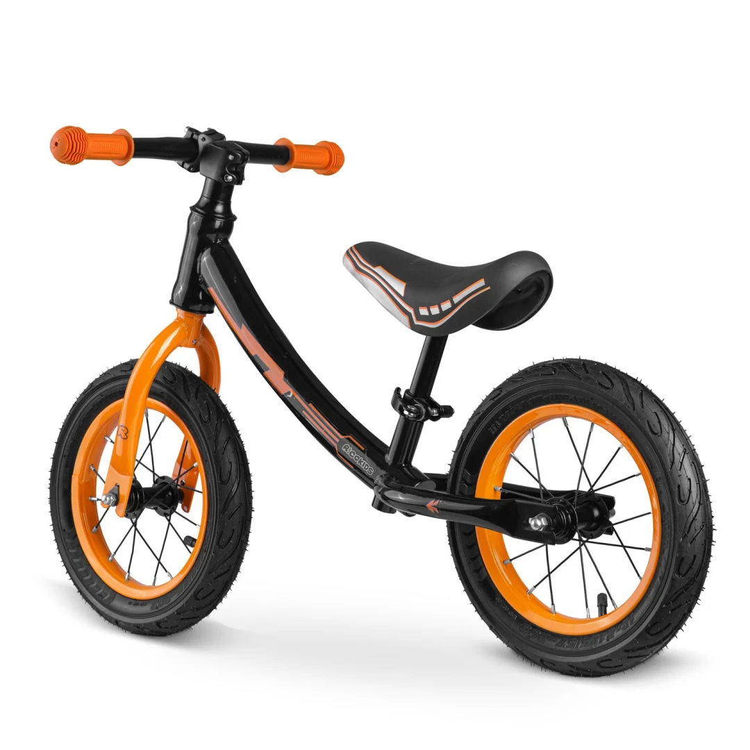 Ricokids crno-narančasti dječji bicikl za ravnotežu_4