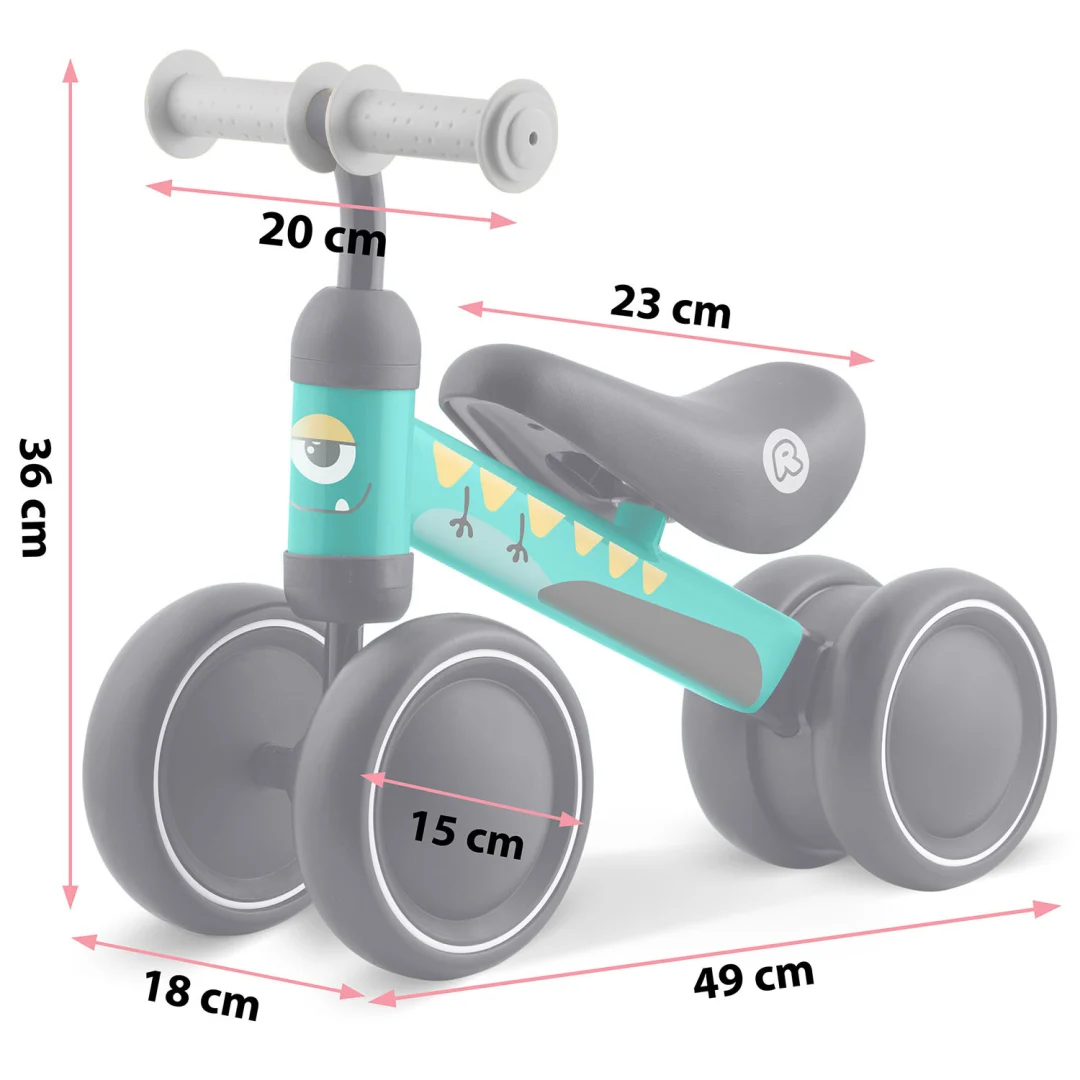 Ricokids dječji bicikl za ravnotežu s tri kotača, plava_5