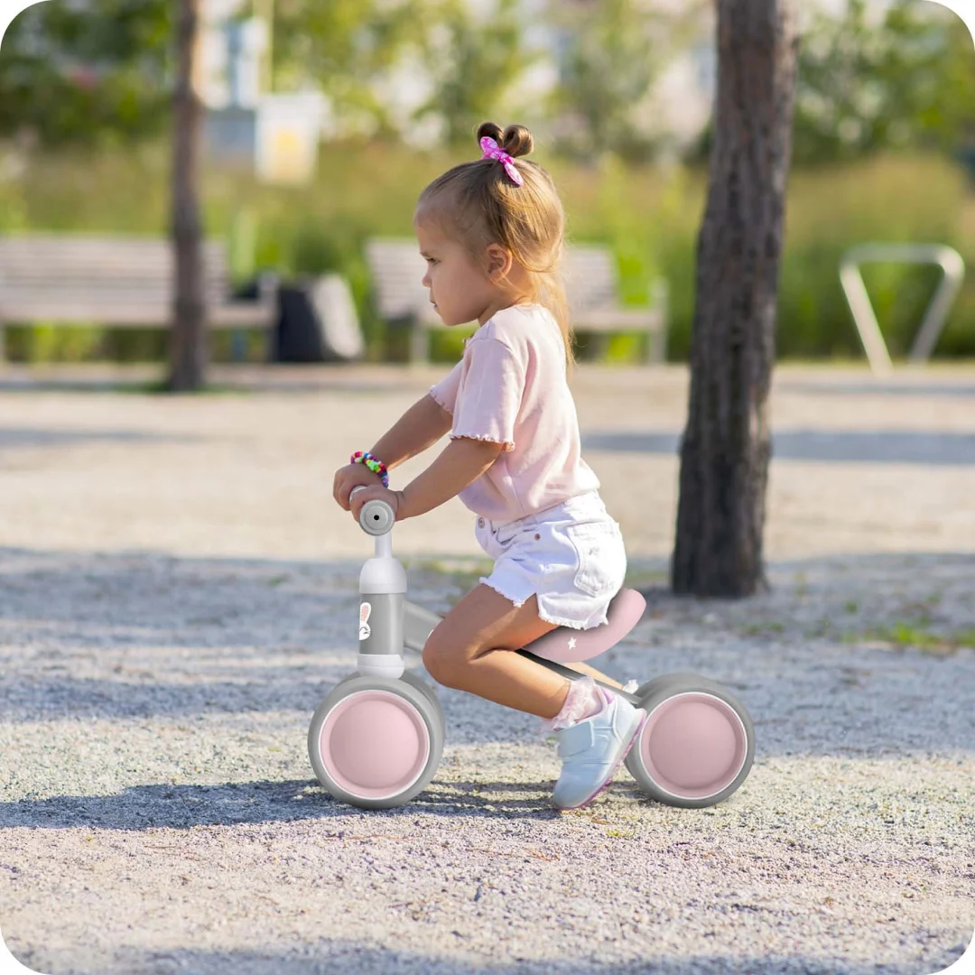 Ricokids dječji bicikl za ravnotežu s tri kotača, siva_10