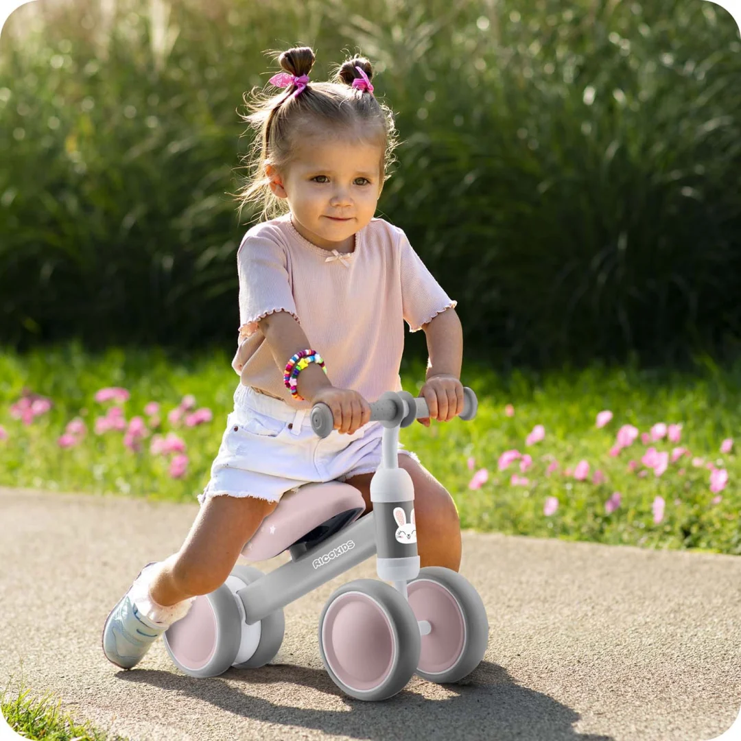 Ricokids dječji bicikl za ravnotežu s tri kotača, siva_8