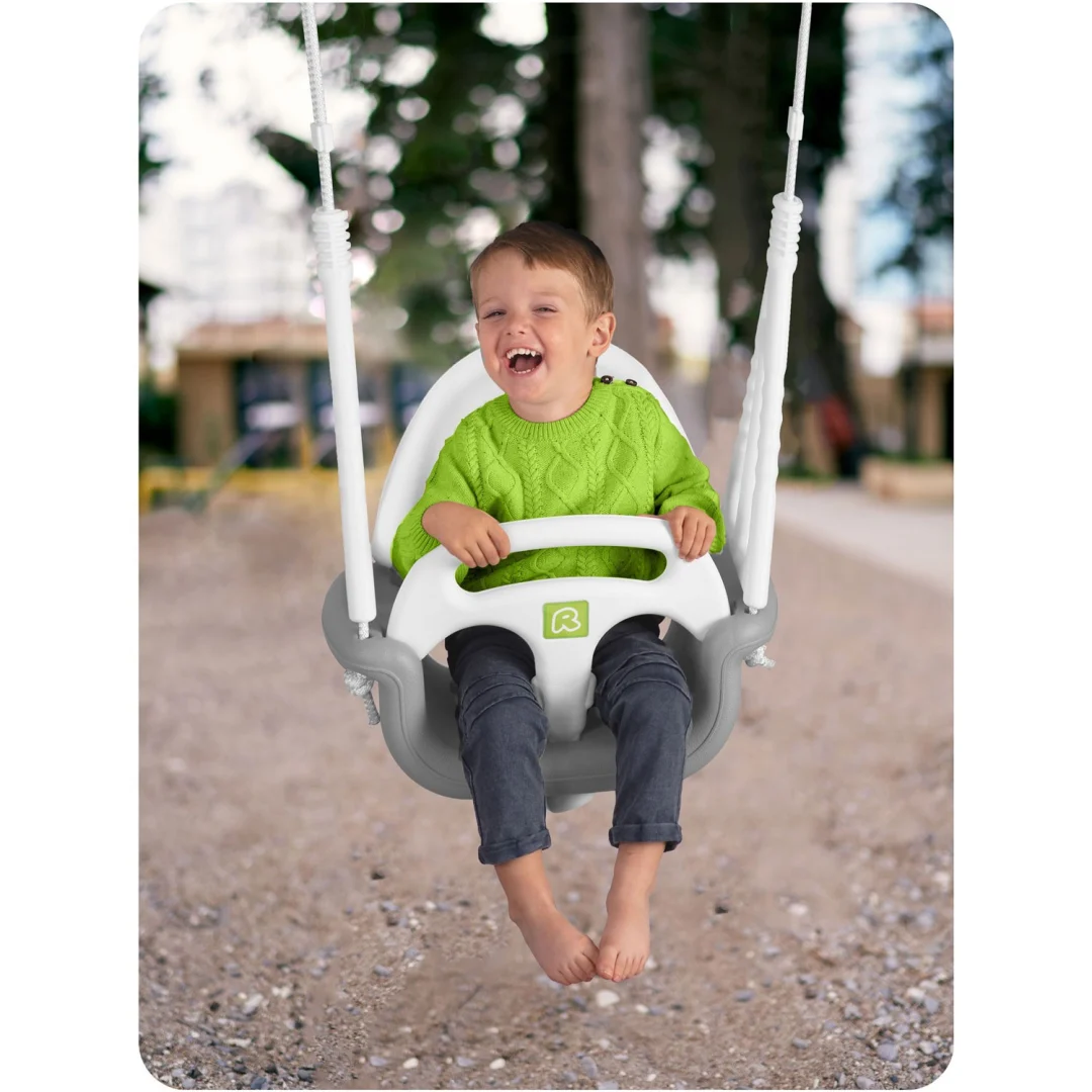 Ricokids ljuljačka s kantom 3 u 1, siva i bijela_7