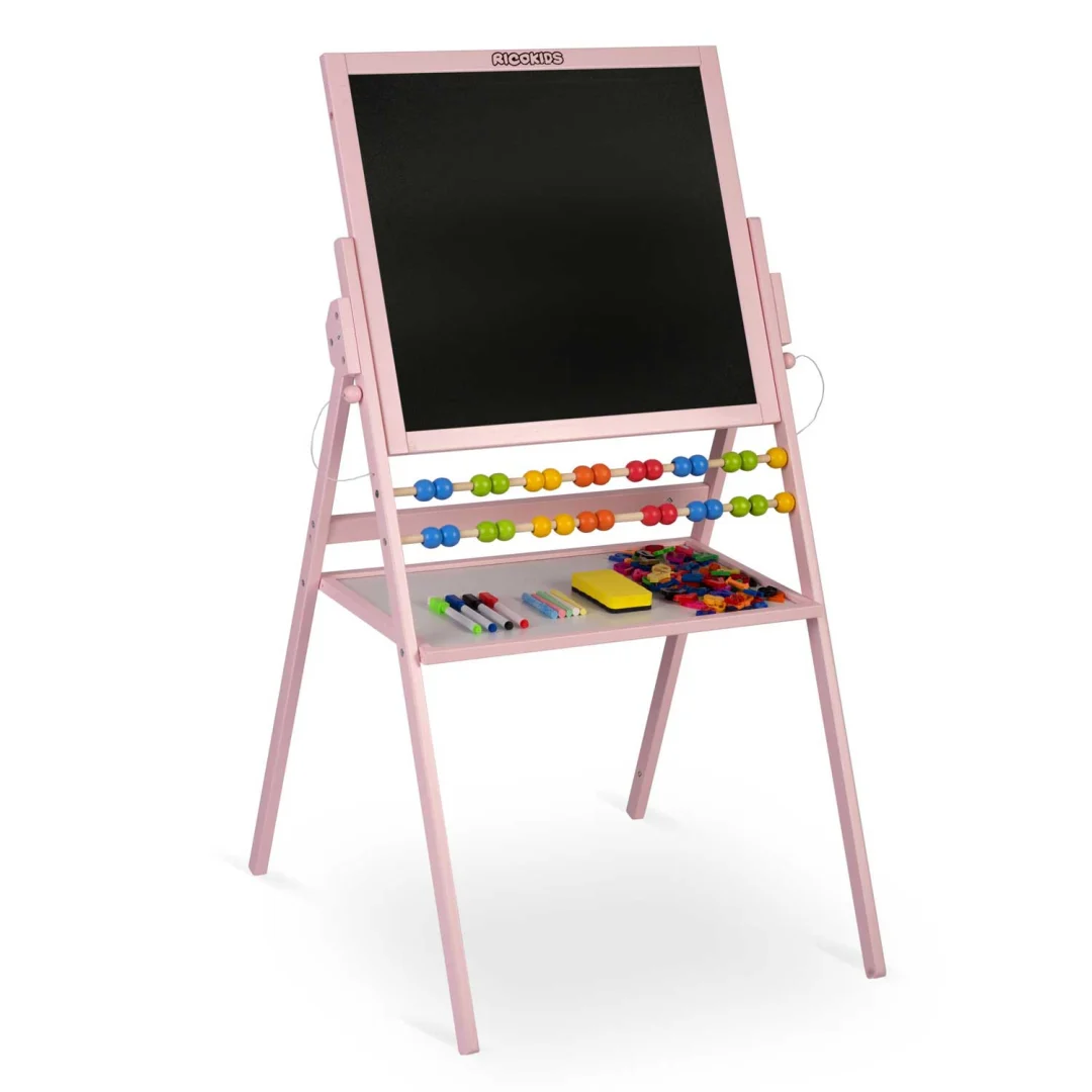 Ricokids magnetska rotirajuća ploča za pisanje kredom - ružičasta_5