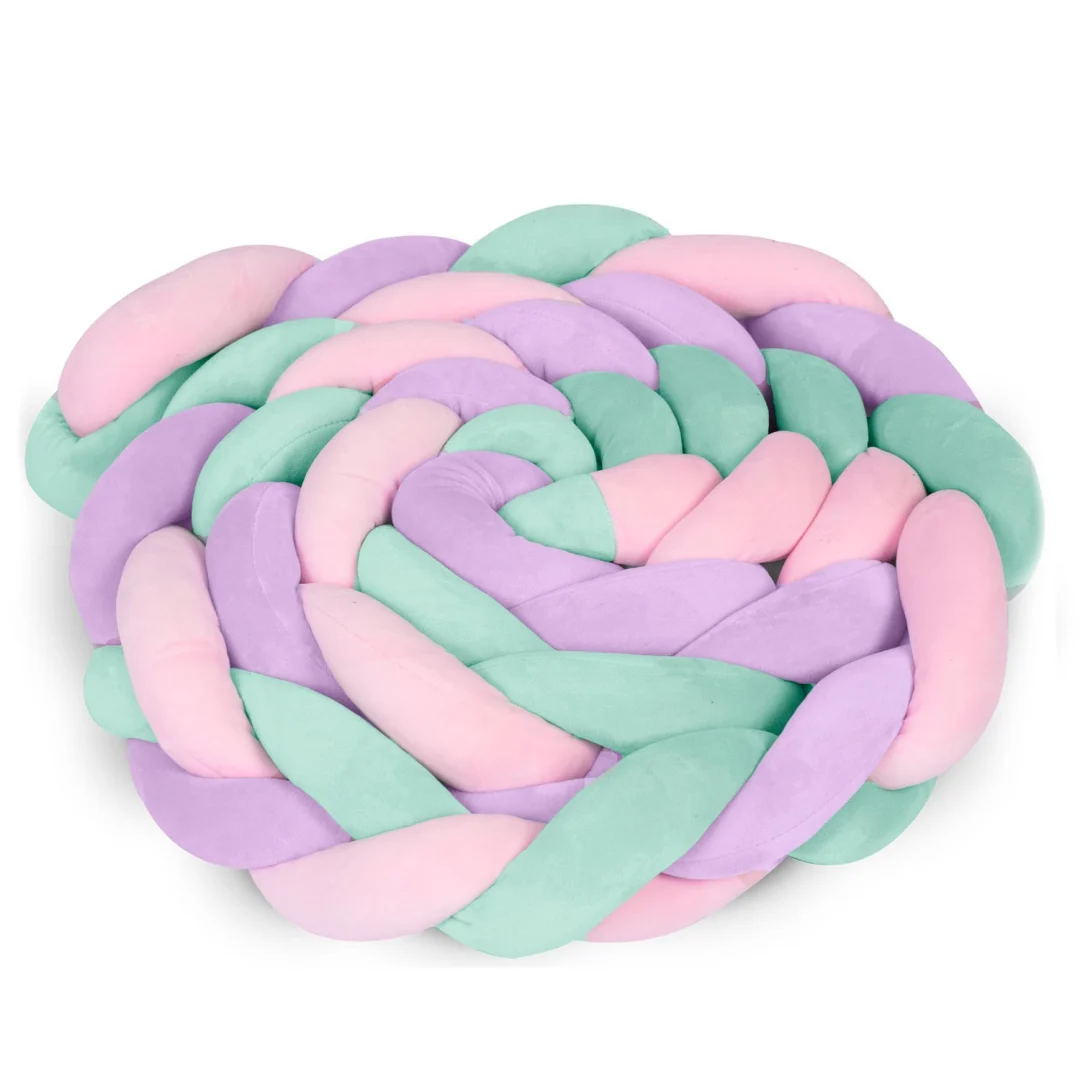 Ricokids marama za dječji krevetić 3m - mint-roza-ljubičasta_10