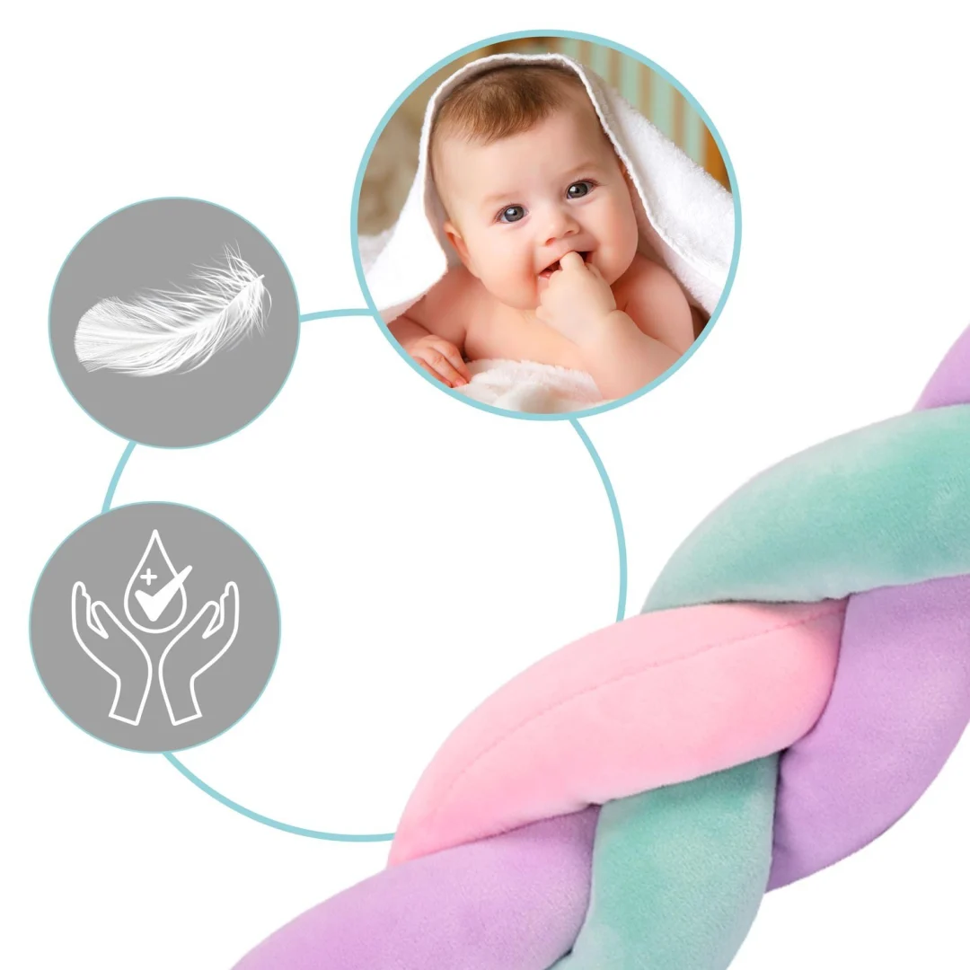 Ricokids marama za dječji krevetić 3m - mint-roza-ljubičasta_4