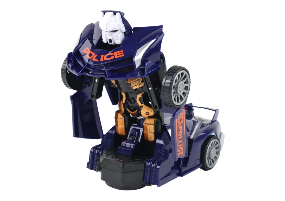 Robot Automobil Policijski Tamnoplavi Transformacija 2u1_2
