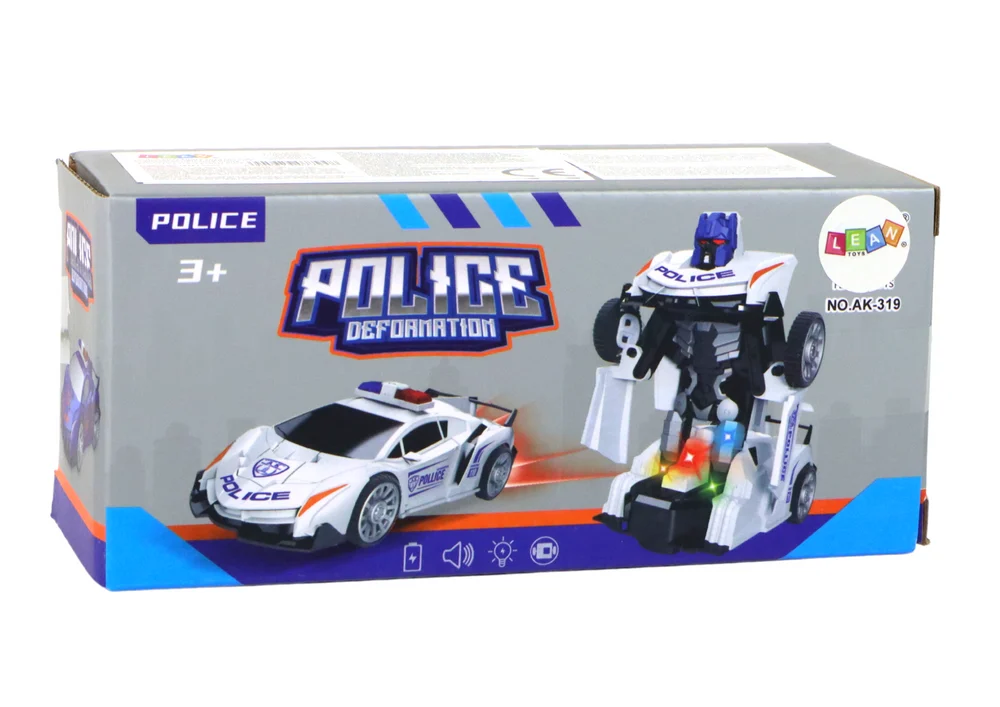 Robot Automobil Policijski Tamnoplavi Transformacija 2u1_4