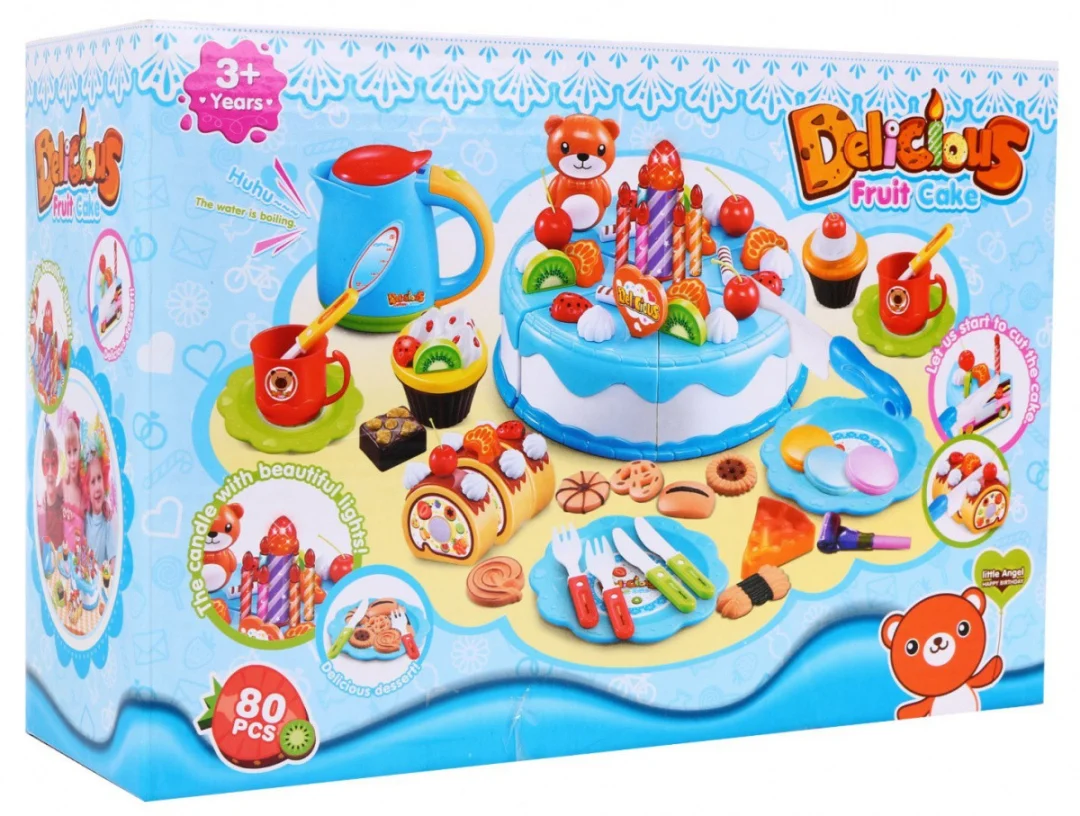 Rođendanski set torta plava 80 dijelova 3+_5
