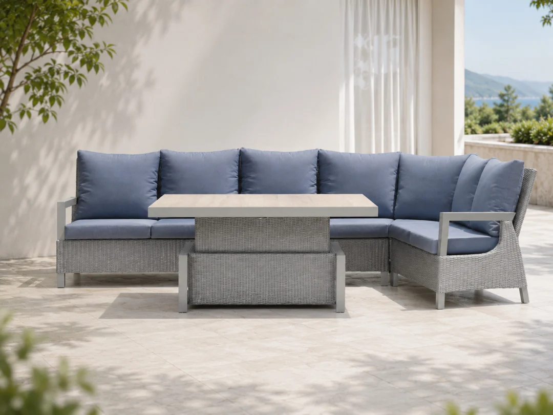 Royal Comfort tehoratan vrtni set sivi s kutnom sofom_6