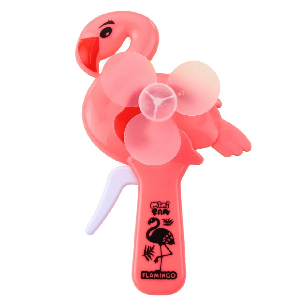 Ručni ventilator flamingo, ružičasti, 16 × 10 × 4 cm_2
