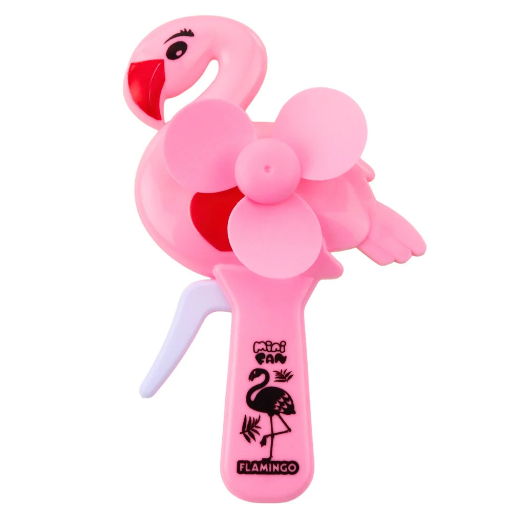 Ručni ventilator flamingo, ružičasti, 16 × 10 × 4 cm_3