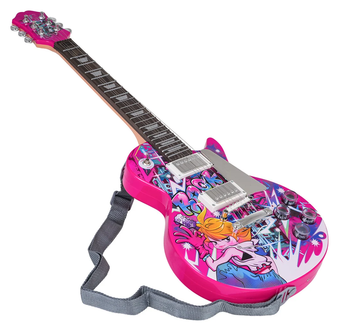 Ružičasta električna gitara_3