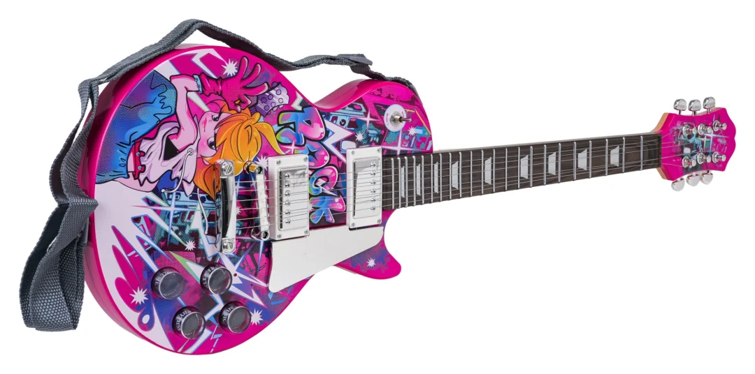 Ružičasta električna gitara_4