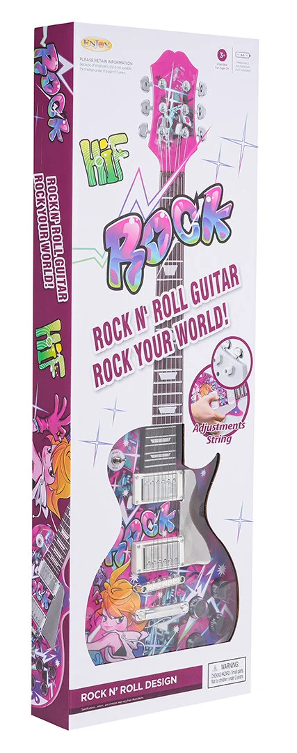 Ružičasta električna gitara_5