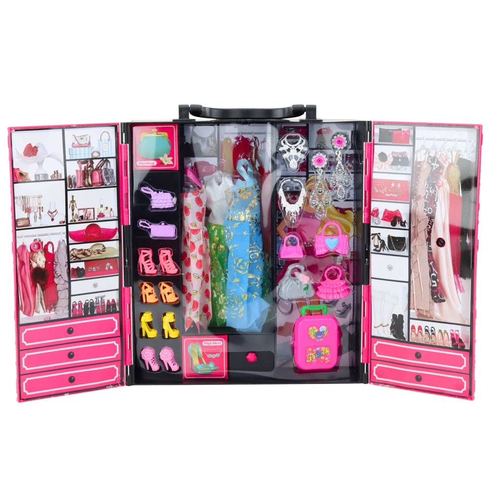 Ružičasti set garderobe za lutke_3
