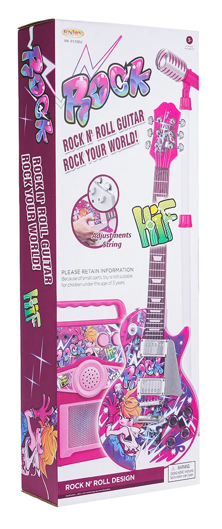 Ružičasti set gitare i pojačala_8