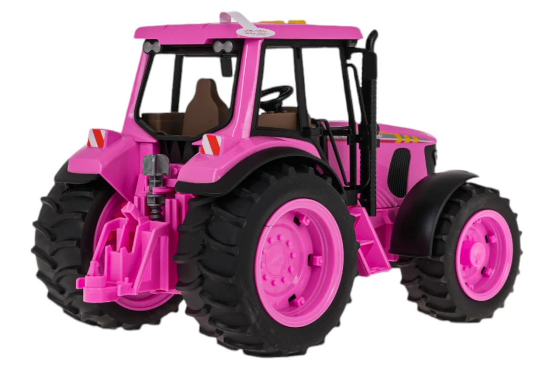 Ružičasti traktor sa svjetlima i zvukovima_5