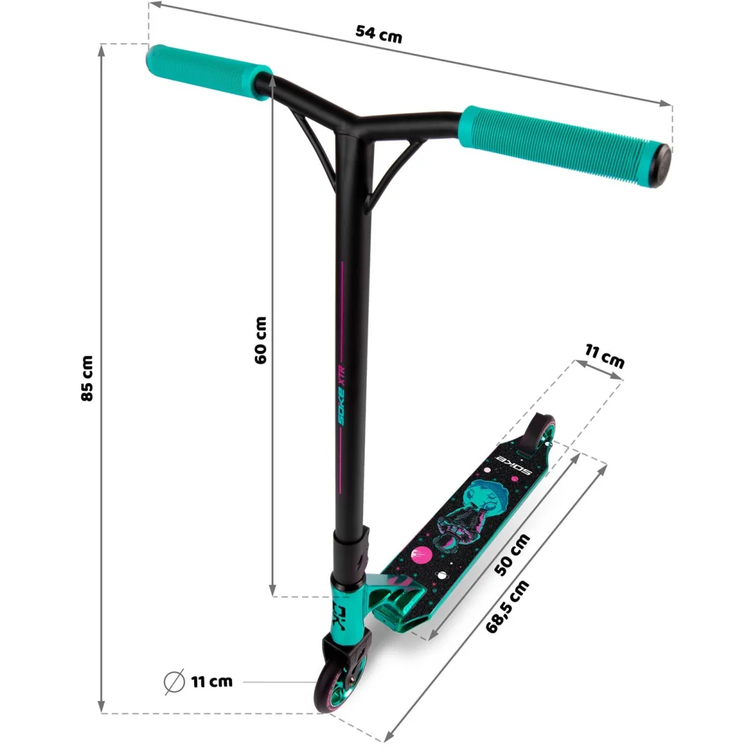 SOKE XTR Stunt Scooter Tirkizno Roza, var. 1501-801214_13