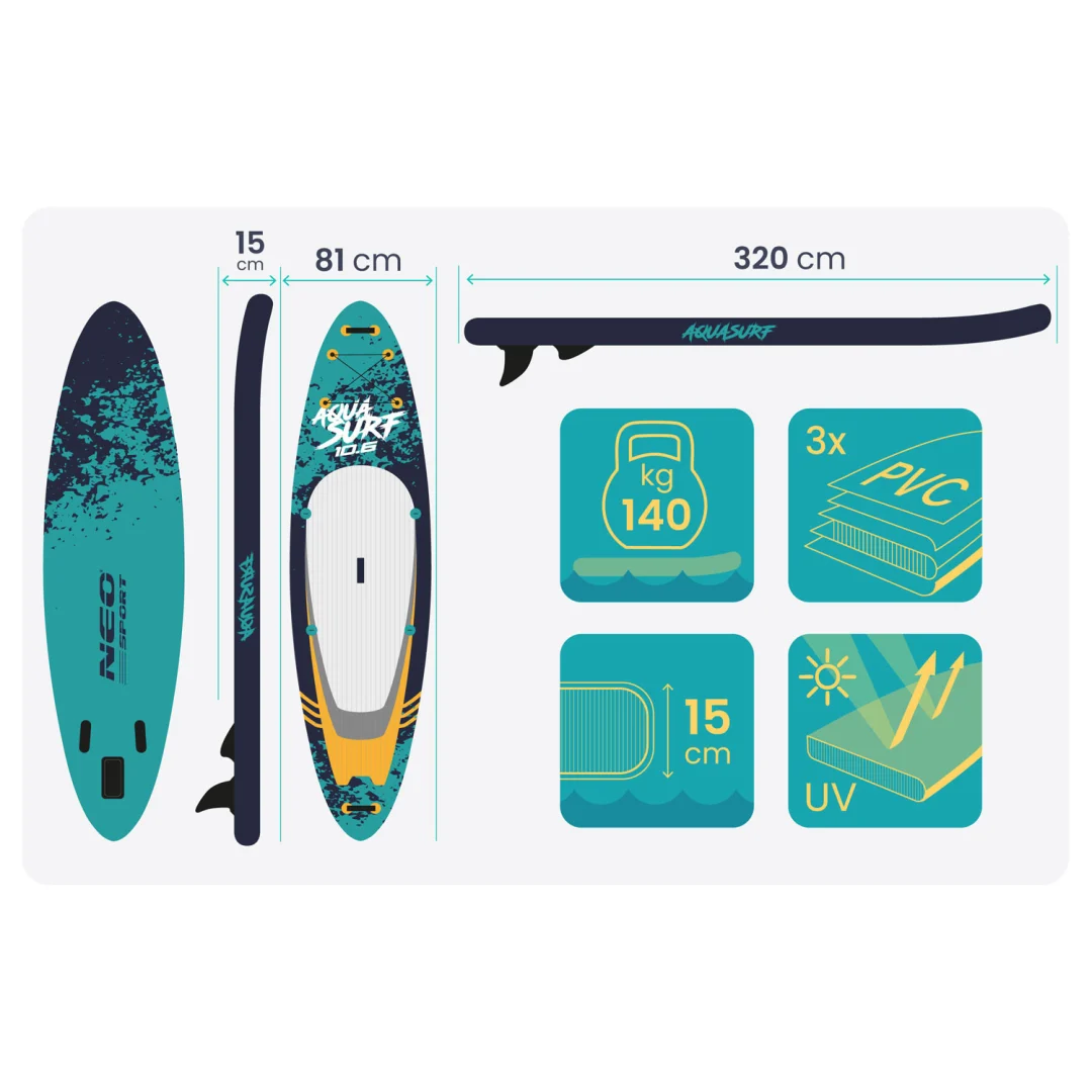SUP daska Aquasurf 320 × 81 × 15 cm Neo-Sport 170005_5