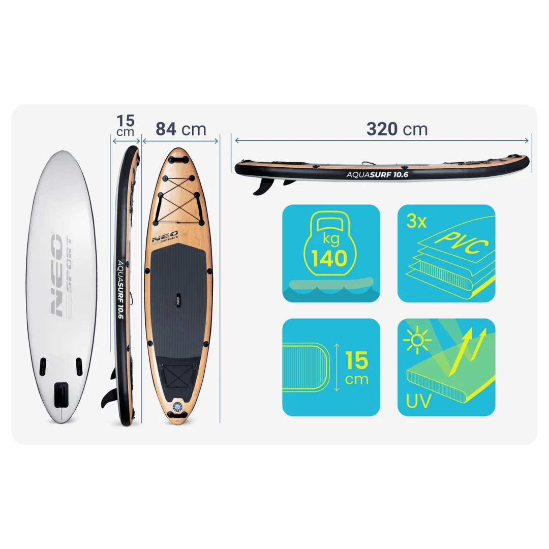 SUP daska Aquasurf 320 × 84 × 15 cm Neo-Sport 170212_12