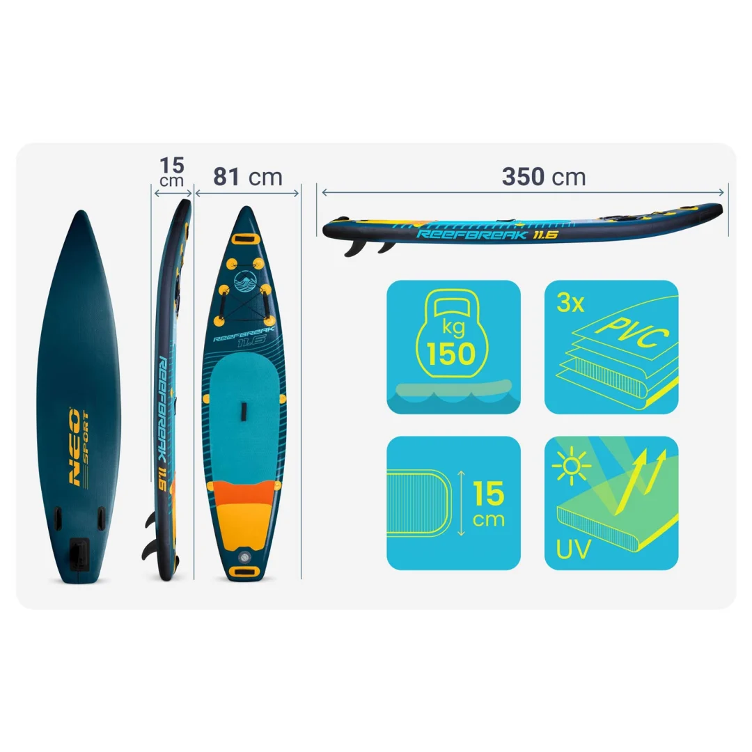 SUP daska Reefbreak 350 × 81 × 15 cm Neo-Sport 170311_7