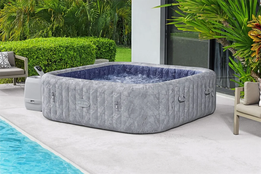 San Francisco Smart HydroJet Lay-Z-Spa BESTWAY kućni jacuzzi za 7 osoba + 5 jastuka + 2 LED svjetla_8