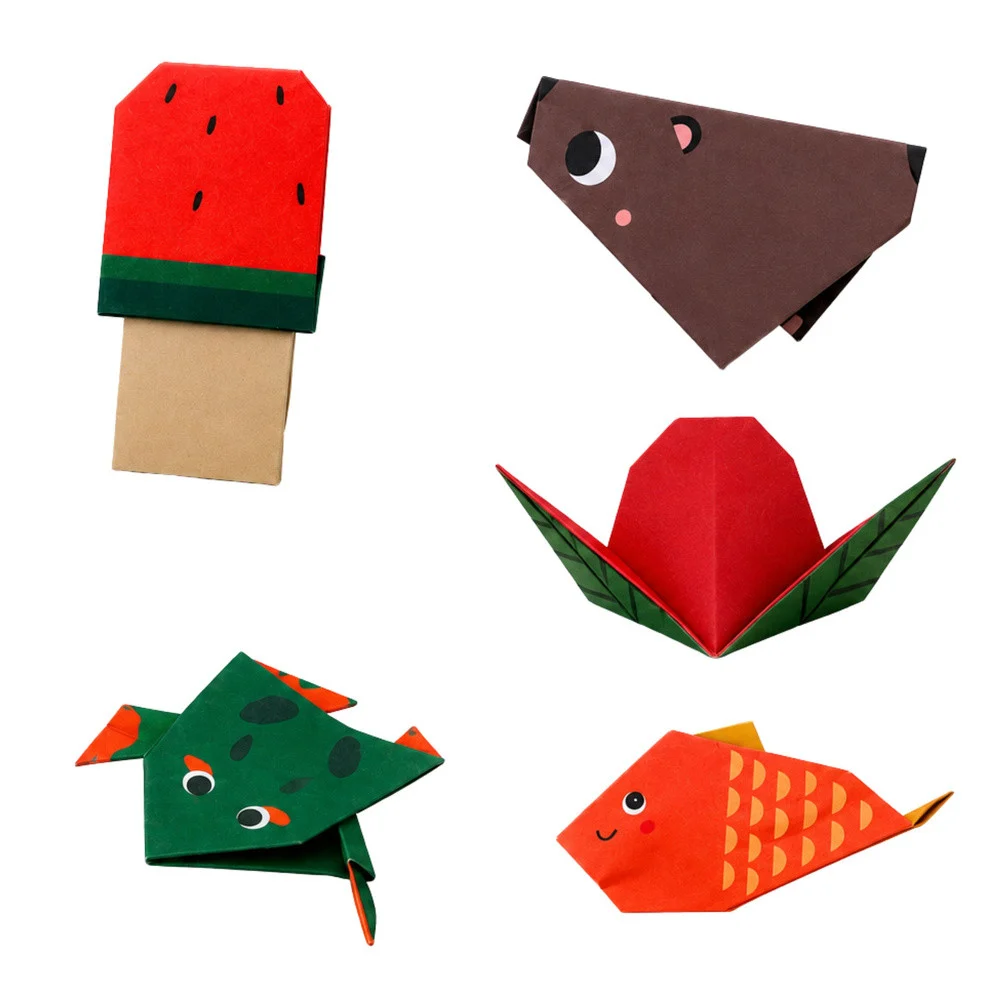 Šarena origami bilježnica za djecu sa životinjama, razine težine, 30 listova_3