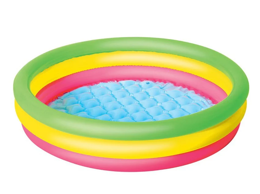 Šareni napuhani bazen 102 x 25 cm Bestway 51104_1