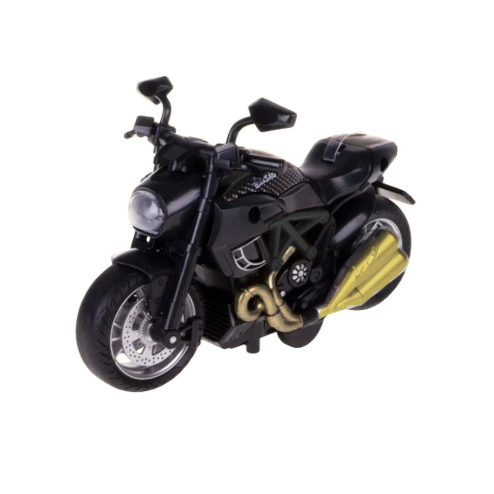 Sastavljanje motocikla od metalnih vijaka 1:14 DIY elementi od crno-zlatnog metala_2