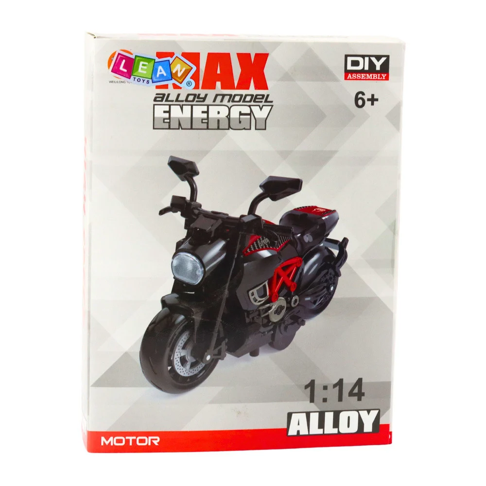 Sastavljanje motocikla od metalnih vijaka 1:14 DIY elementi od crno-zlatnog metala_4