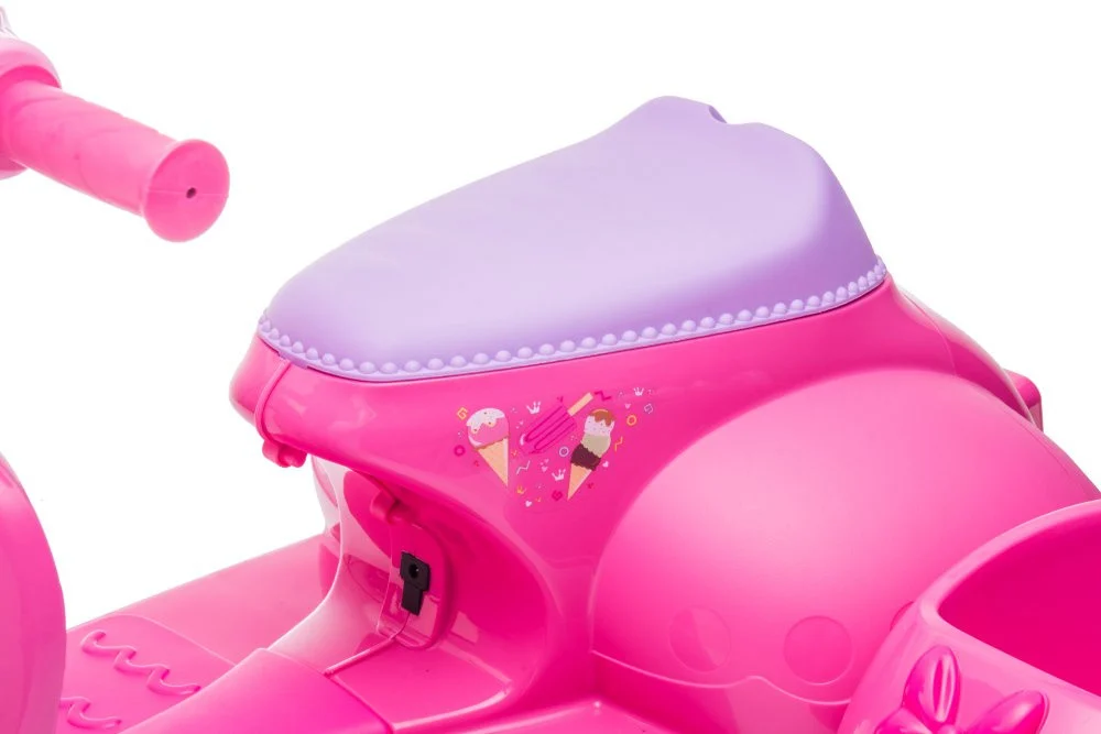 Scooter Ice Cream Shop Tricikl JT5258 Roza auto na akumulator_13