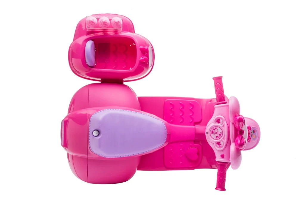 Scooter Ice Cream Shop Tricikl JT5258 Roza auto na akumulator_15