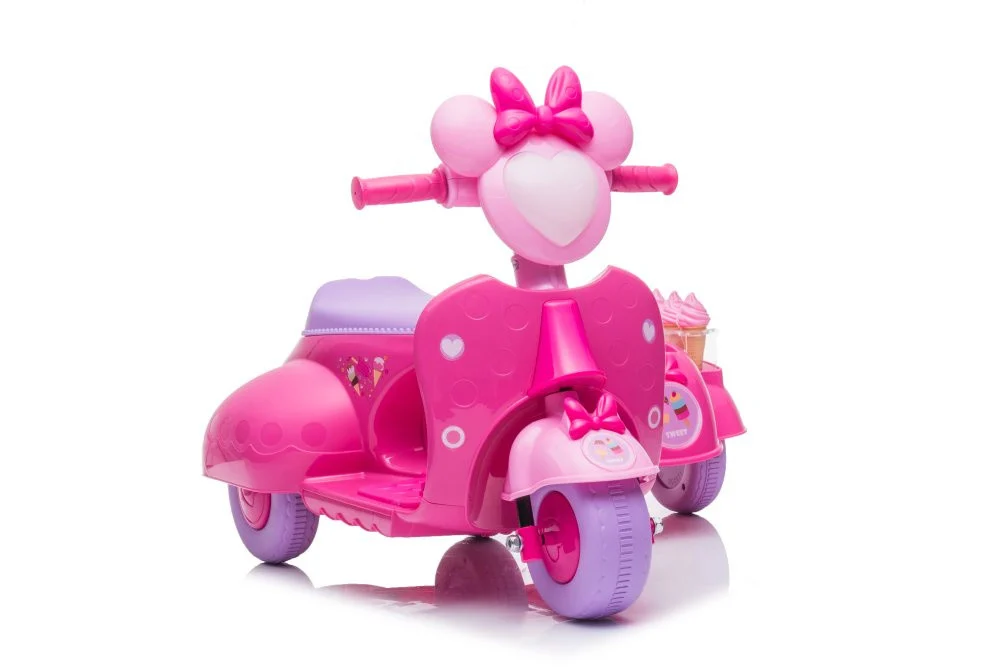 Scooter Ice Cream Shop Tricikl JT5258 Roza auto na akumulator_2