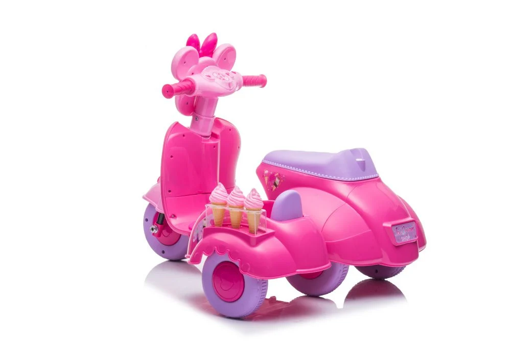 Scooter Ice Cream Shop Tricikl JT5258 Roza auto na akumulator_4