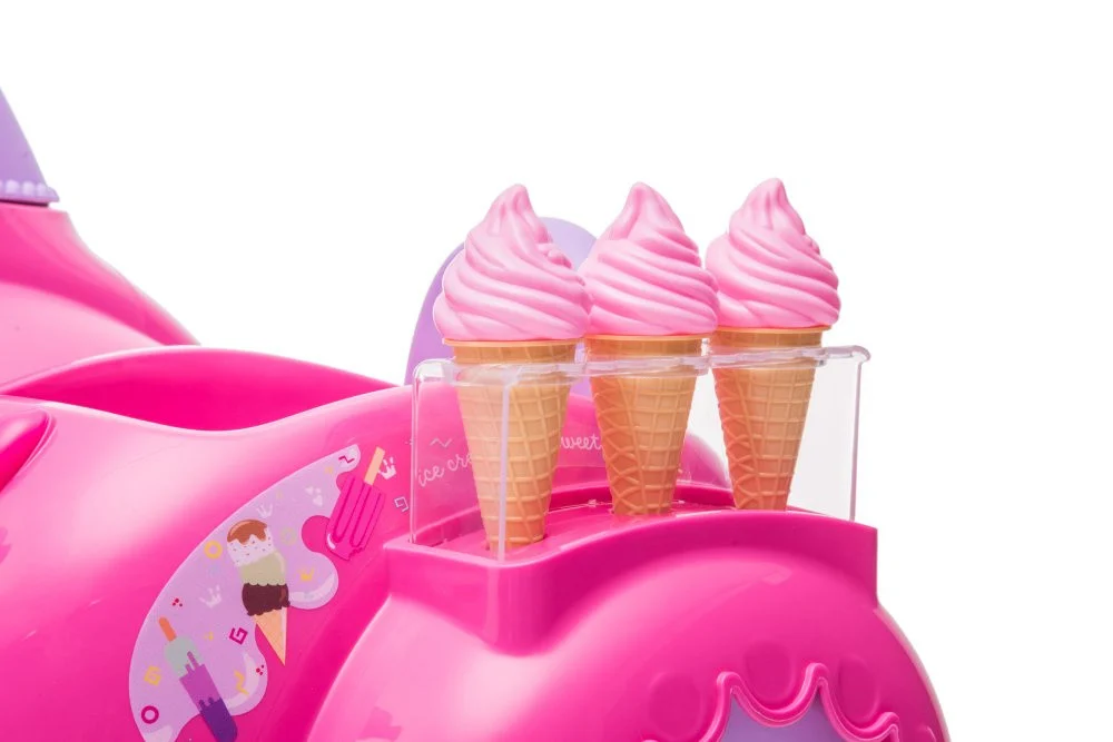 Scooter Ice Cream Shop Tricikl JT5258 Roza auto na akumulator_7