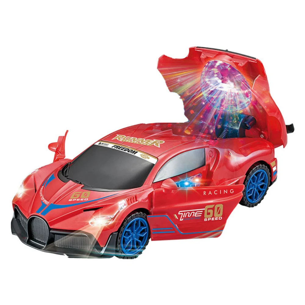 Senzor prepreka za sportski automobil LED kugla rotacija od 360° zvuče crveno_3