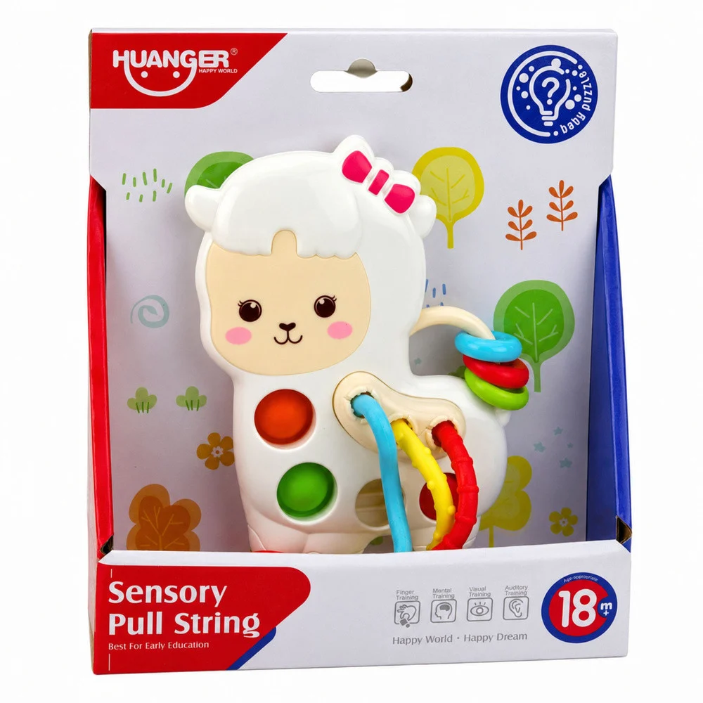 Senzorna igračka lama s nitima i pop-it perlama_5