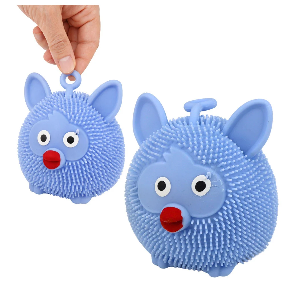 Senzorna igračka za stiskanje za odskakanje, stiskanje, životinja, LED svjetlo, miješane boje_6