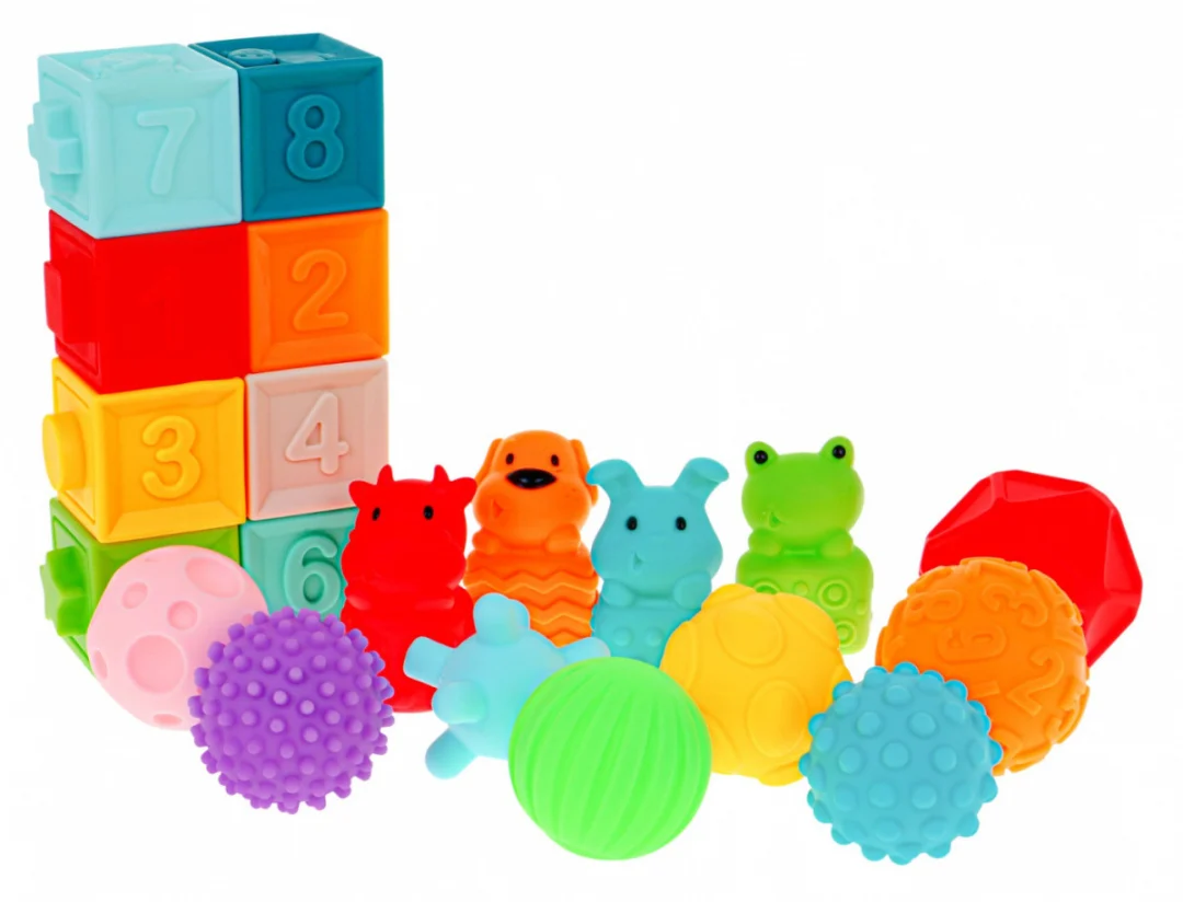 Senzorne životinje i loptice 20 kom za bebe 6m+_2